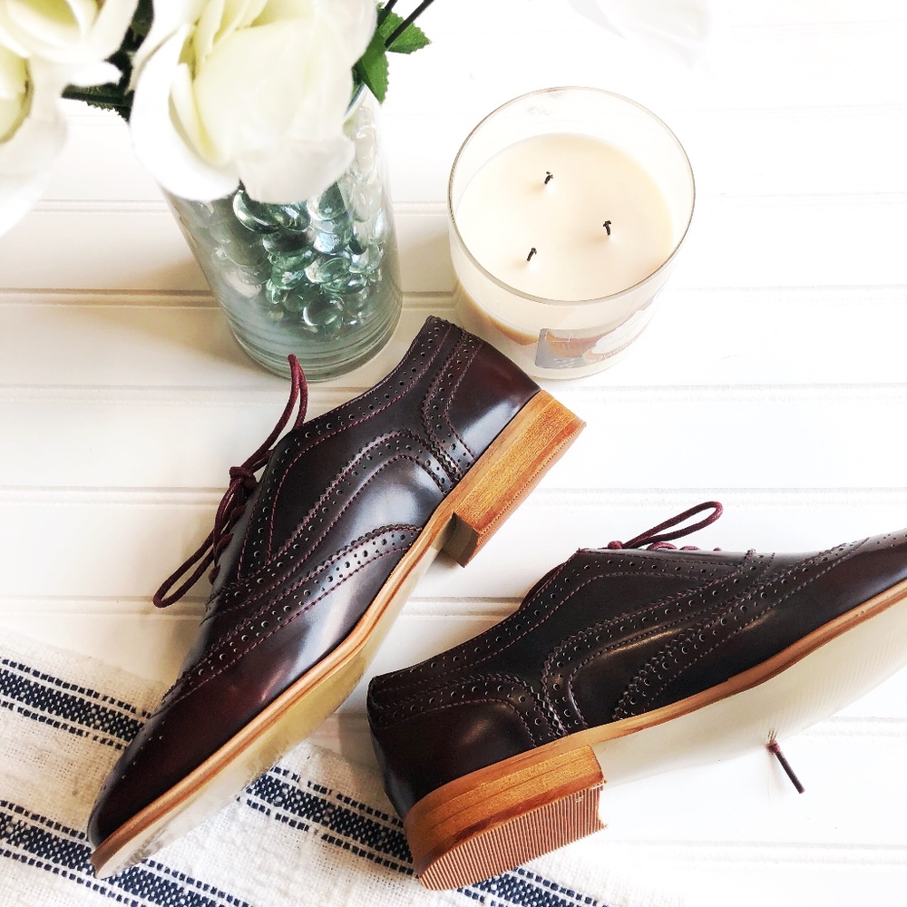Maroon Oxfords BRAND NEW